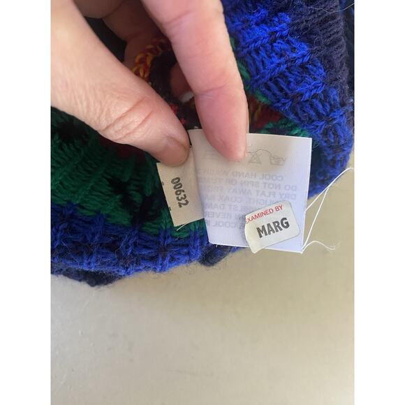 Vintage Tulchan Cardigan Womens Medium Pure Wool Floral Cottagecore Twee Sweater - Picture 4 of 8